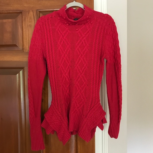 BCBGMaxAzria Sweaters - BCBGMaxazria Red Sweater